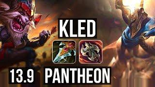 KLED vs PANTHEON (TOP) | 3/1/6, Rank 8 Kled | KR Grandmaster | 13.9