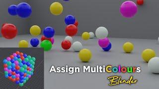 Assign random colours to multiple objects at a time.