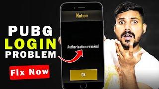 Pubg Login Problem With Facebook | Pubg Authorization Revoked | BGMI Network Failed Login Problem