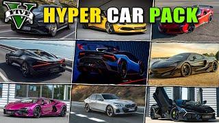 HOW TO INSTALL HYPER SUPER CAR PACK IN GTA 5 || EASY METHOD!! ADD-ON Car Mod