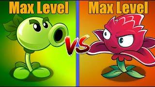 Plants Vs. Zombies 2 Repeater Vs. Red Stinger Max Level Plants PVZ 2