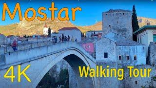Mostar Bosnia and Herzegovina  January Walk 2024 Walking Tour - with Captions