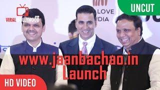 UNCUT - Jaan Bachao Health Organisation Launch | Akshay Kumar, Devendra Fadnavis