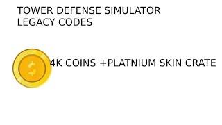 Roblox  Tower defense simulator legacy codes