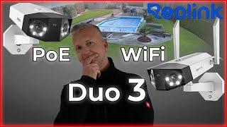 Reolink Duo 3 WLAN 16MP, 180° view and intelligent detection in test!