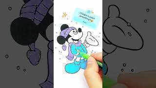 Coloring Miki Mouse ️ #shortvideo #art #creative #shorts #youtubeshorts