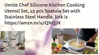 Umite Chef Silicone Kitchen Cooking Utensil Set https://amzn.to/488YWAc