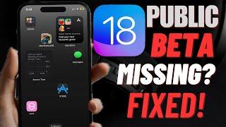 iOS 18 Public Beta Not Showing Up on iPhone & iPad? Fix It!