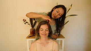 ASMR Chinese Acupoint Scalp, Shoulder and Neck Massage with @CapucineF (Real Person)