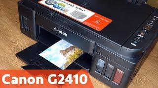 Обзор Canon PIXMA G2410 | Заправка, подключение и тестирование МФУ
