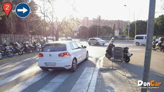 Zona 6 Montjuic, examen práctico de conducir Barcelona