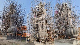 How to make Hanuman Gada Design Cement | How to make 51 ft Hanuman Statue | Part-35