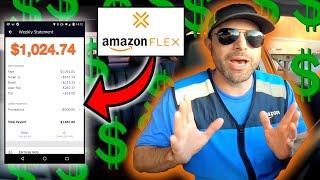 How I Make $1,000 PER WEEK As An Amazon Flex Worker | PART-TIME EARNINGS!!
