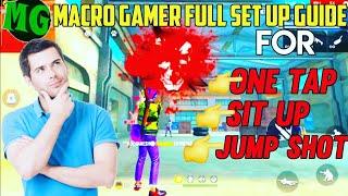 HOW TO USE MACRO GAMER FOR ONE TAP, SET UP AND JUMP HEADSHOT || FULL TUTORIAL||U-Fun Gaming