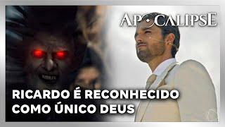 NOVELA APOCALIPSE: Ricardo aparece para multidão e é reconhecido como único deus