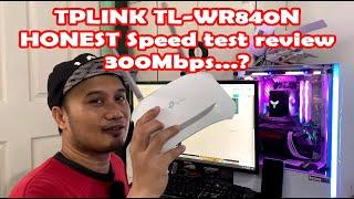 TPLINK TL-WR840N Wifi ROUTER HONEST ACTUAL SPEED TEST REVIEW 2024 (tagalog)