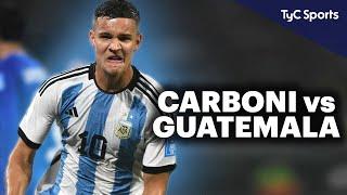 VALENTÍN CARBONI  ASÍ JUGÓ LA JOYA ARGENTINA DEL INTER EN EL PARTIDO vs GUATEMALA  MUNDIAL SUB 20