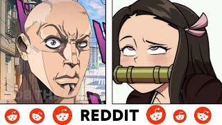 Demon Slayer vs Reddit (The Rock Reaction Meme) Anime vs Reddit