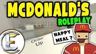 McDonald's Roleplay - Unturned | The worlds most expensive burger $40 ( Fast food shop RP )