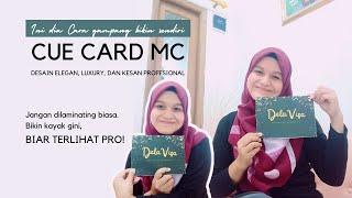 Terlihat Profesional! Begini cara membuat Cue Card MC (Part 1 - Cover)