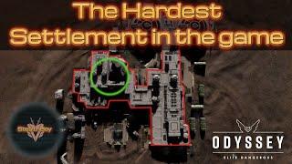 Running The Gauntlet - The Hardest Settlement in Elite Dangerous Odyssey