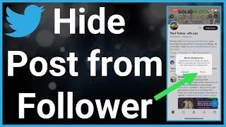 How To Hide Tweets From Follower