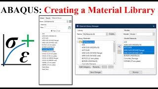 #27 ABAQUS Tutorial: Creating a Material Library