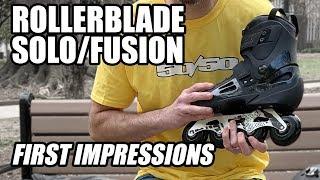 Rollerblade Solo/Fusion with Compass 80mm Inline Skate - FIRST IMPRESSIONS