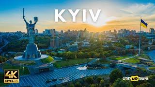 Kyiv (Kiev), Ukraine  in 4K ULTRA HD 60FPS | Video by Drone | Before War