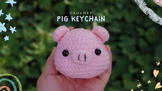 Easy crochet Pig keychain | Amigurumi