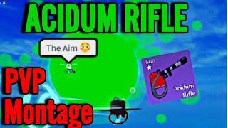 The Worst Gun in Bloxfruits? l Acidum Rifle PvP Montage (Air Fight Highlights)