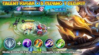 INI BUILD MARTIS TERSAKIT SEKARANG!! DAMAGE GAK NGOTAK BLASS BEST BUILD MARTIS TOP GLOBAL MLBB 2024