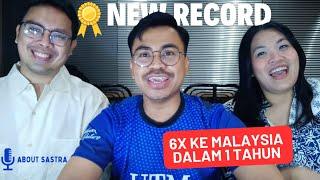 NEW RECORD About Sastra !! YouTuber Luar Negara PALING SERING ke Malaysia