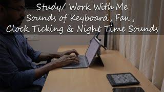 Real Time Study/Work With Me - Keyboard Typing ASMR| 1 Hour