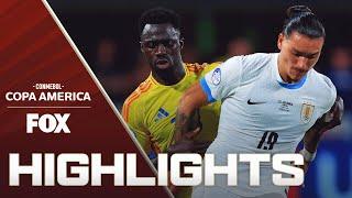 Uruguay vs. Colombia Highlights | 2024 Copa América | Semifinals