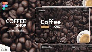 Coffee Shop Website UI || Figma Design || DVxUI