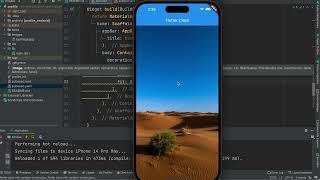 Set background image to Flutter App | Dart | Android Studio.