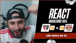 REACT SÃO PAULO 2x0 BRAGANTINO | Melhores momentos | Gols | Brasileirão