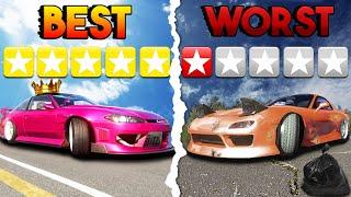 The Best Vs Worst Rated Drift Car Packs In Assetto Corsa!