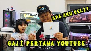 Berapa ratus Gaji Youtube pertama & Apa aku beli dengan duit gaji youtube?