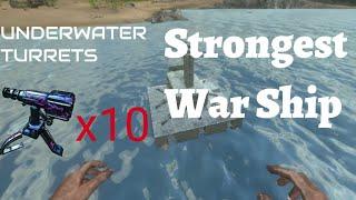 Strongest War Raft/ How to Build Turret Raft/ Ark Mobile