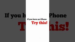 If you have an iPhone, try this! #iphone #iphonetricks #ios #iphonetips #appletricks #techschumz