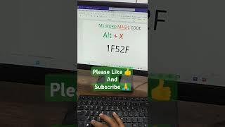 Ms Word Symbol Code I Ms Word Symbol Shortcut Key #mswordmagic #microsoftwordtips #msword