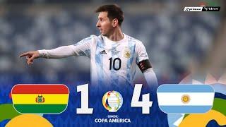 Bolivia 1 x 4 Argentina (Show de Messi) ● Copa América 2021 Resumen y Goles HD