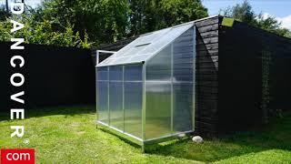 Lean-to Greenhouse CosyLifeStyle Polycarbonate 2.4 m² from Dancover