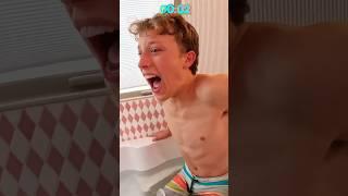 Twin Ice Bath Challenge! #ninjakidztour #trending #shorts #ninjakidz