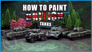 How to EASILY Paint British WW2 Tanks for Achtung Panzer and Bolt Action