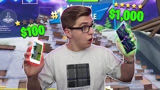 $100 Phone vs. $1,000 Phone on Fortnite Mobile