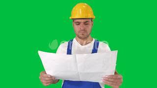 Engineer or Architect or Construction Worker holding blueprint | Stock Footage - Videohive