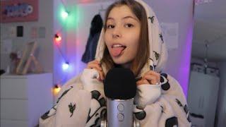 ASMR cozy random trigger to help you relax  ~ personal attention, fabric sounds, mic tapping